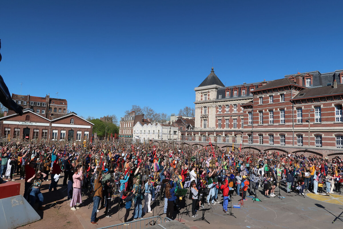 photo des joueurs de trombone à Lille