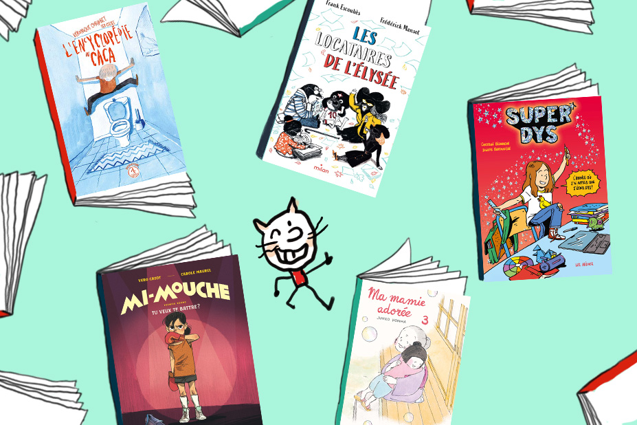 illustration mettant en scène les couvertures des livres cités dans l'article