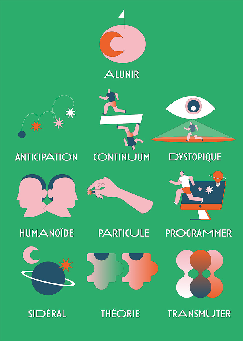 visuel des mots proposés dans le concours "dis-moi dix mots"