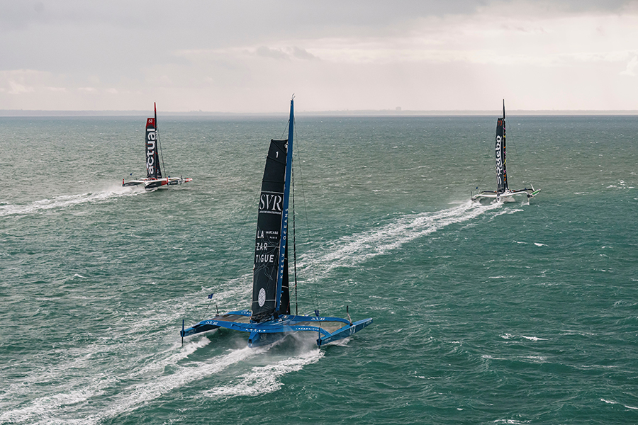 photo de bateaux navigant pour la Transat Café l'or
