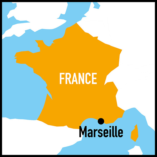 Carte de France, Marseille