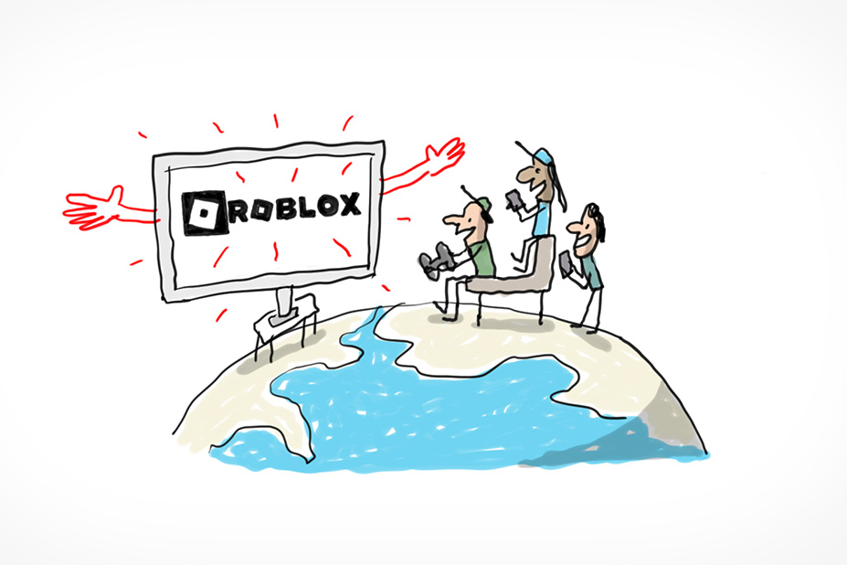 Des enfants du monde entier jouent à Roblox.