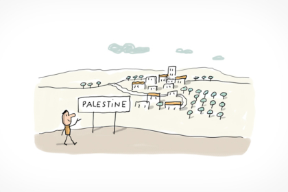 Une personne nous montre la Palestine.