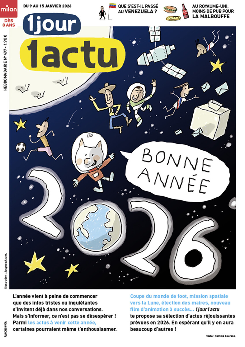 Une du numéro 497 d'1jour1actu.